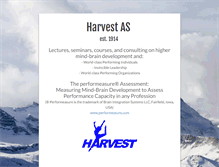 Tablet Screenshot of harvest.no